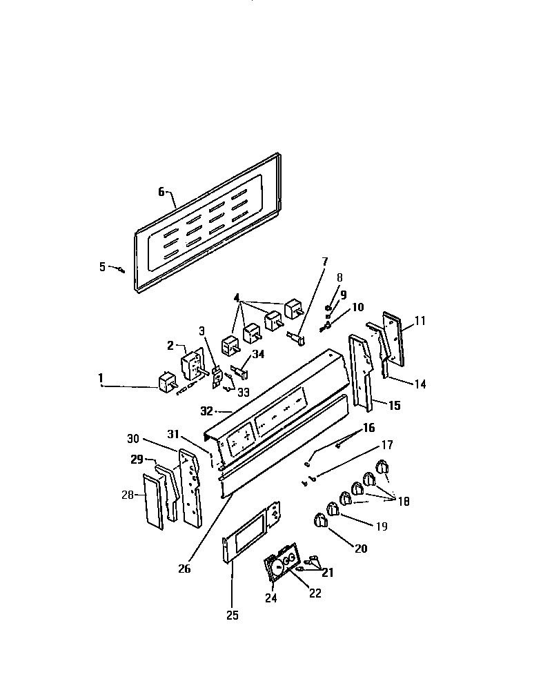 Kelvinator REP306CT0 backguard diagram