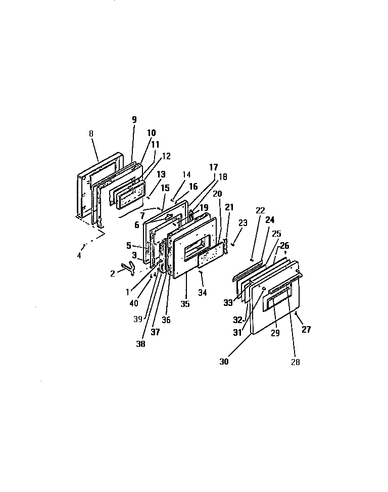 Kelvinator REP306CT0 door diagram