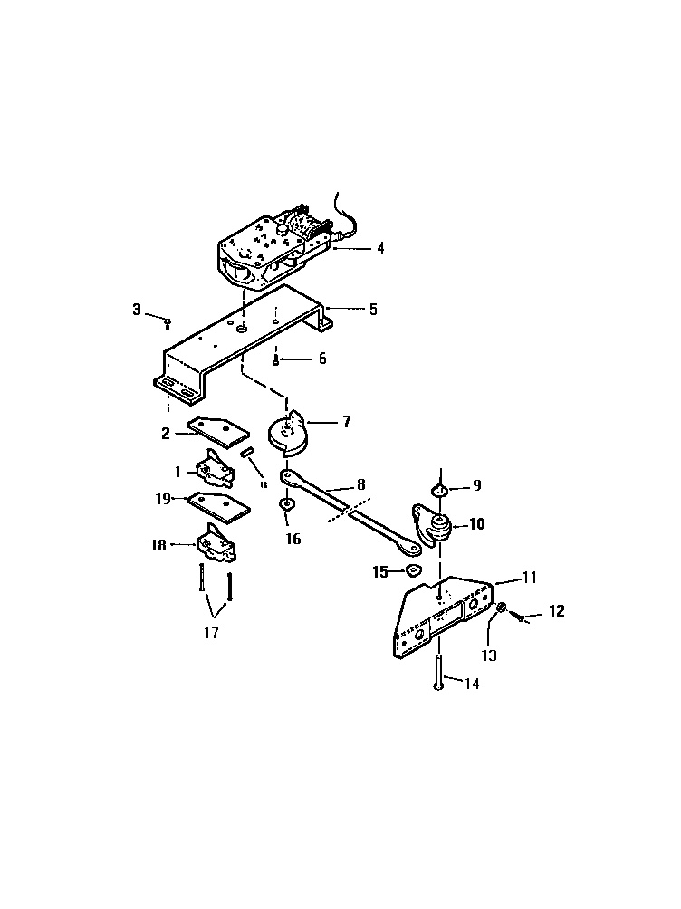 Kelvinator REP306CT0 latch assembly diagram