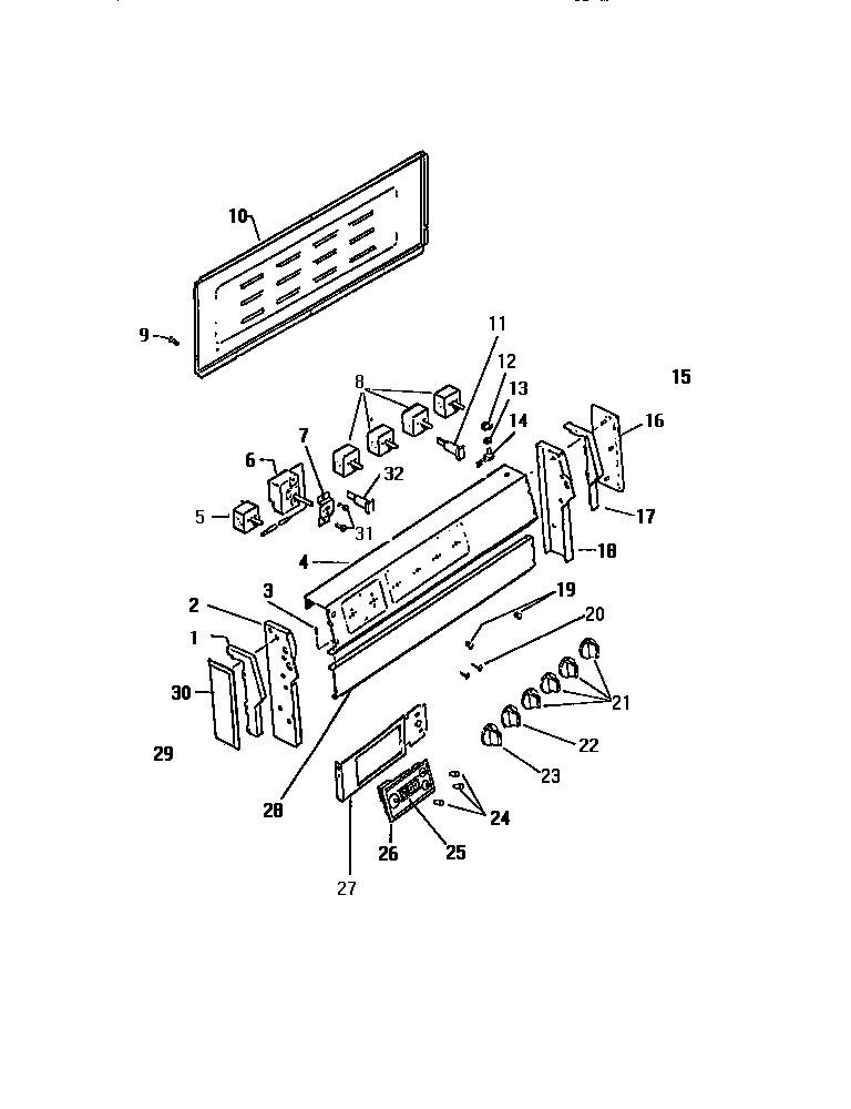 Kelvinator REP309CV0 backguard diagram