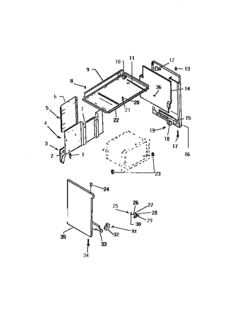 Kelvinator REP309CV0 panels diagram