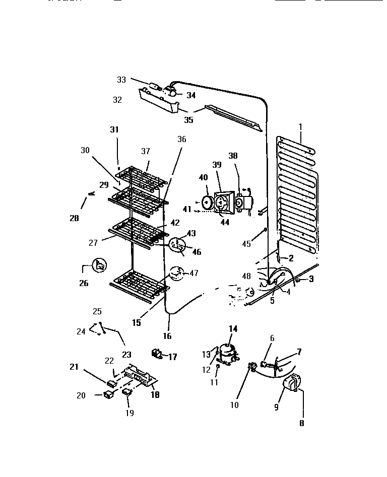 Kelvinator UFS101DM1 systems diagram