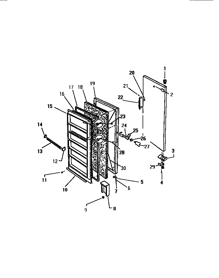 Kelvinator UFS161SM5 door diagram