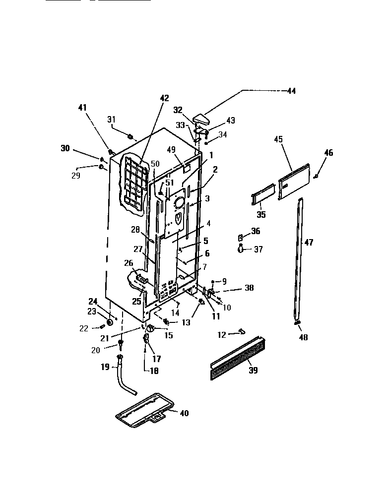 Kelvinator FMW240AN5T cabinet diagram