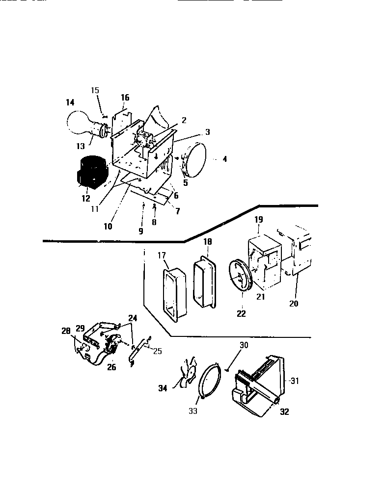 Kelvinator FMW240AN5T controls & fan diagram
