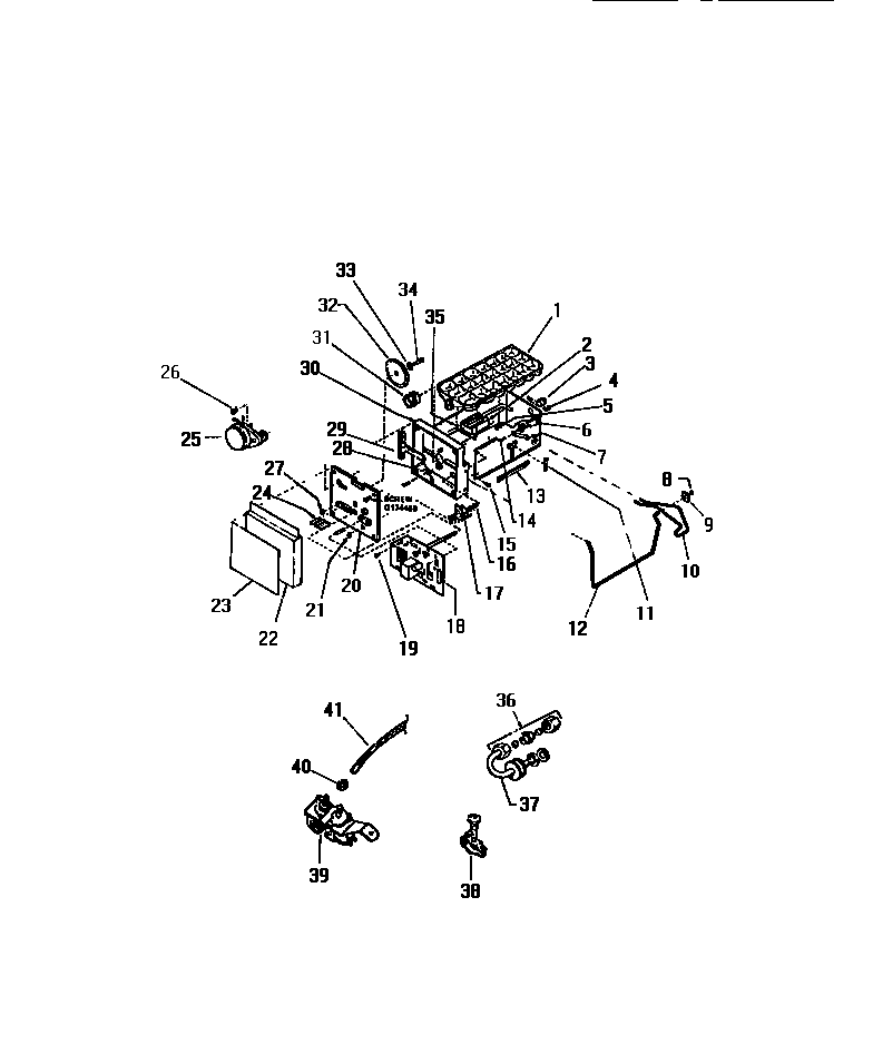 Kelvinator FMW240AN5T ice maker diagram