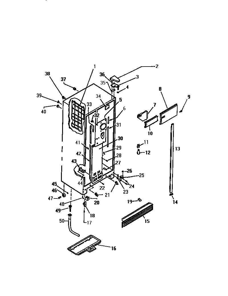Kelvinator FMW220AN4T cabinet diagram