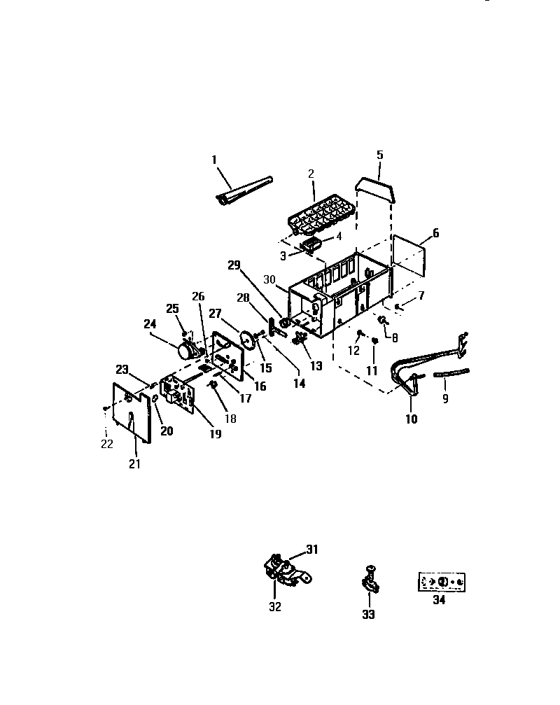 Kelvinator FMW220AN4T ice maker diagram