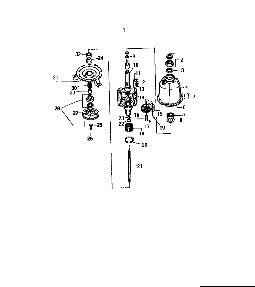 White-Westinghouse LA750EXD3 transmission diagram