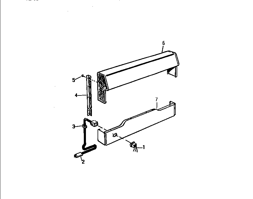 White-Westinghouse GF620HXF0 backguard diagram