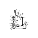 White-Westinghouse LC550EXP3 pump & hoses diagram