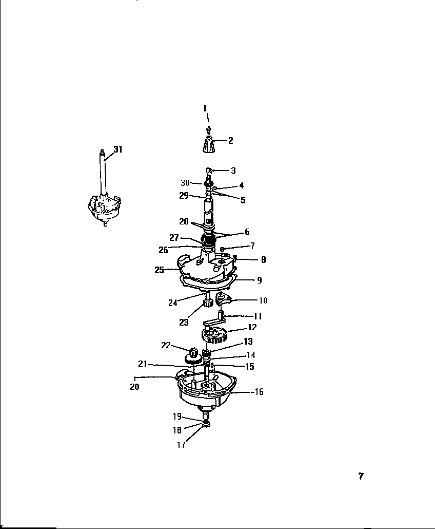White-Westinghouse LC590EXD2 transmission diagram