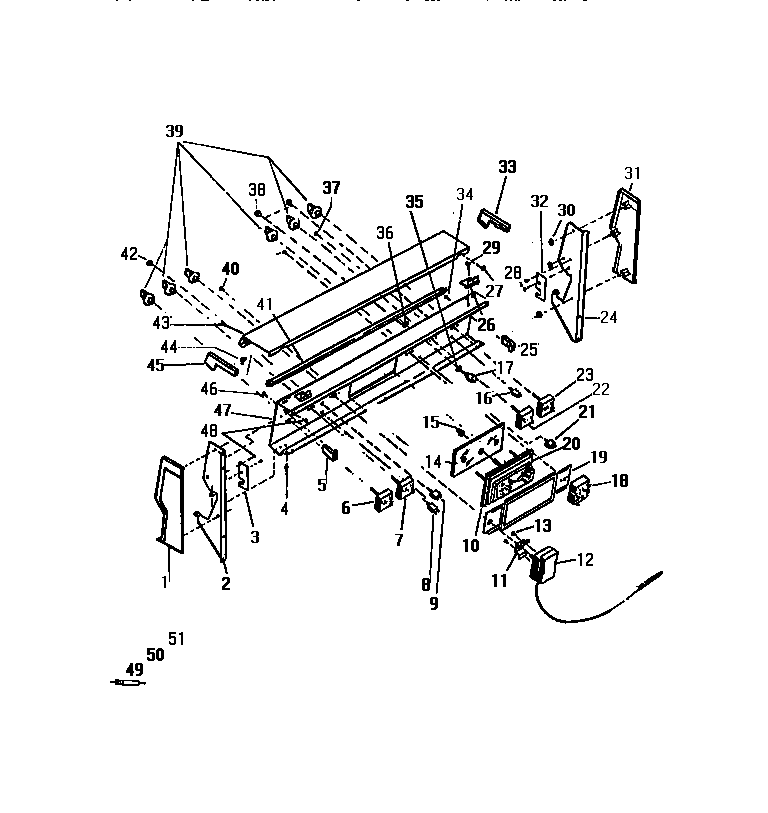 White-Westinghouse KF590HDW2 backguard diagram