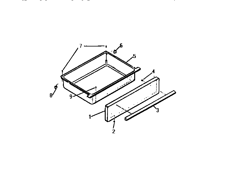 White-Westinghouse KF590HDW2 drawer diagram