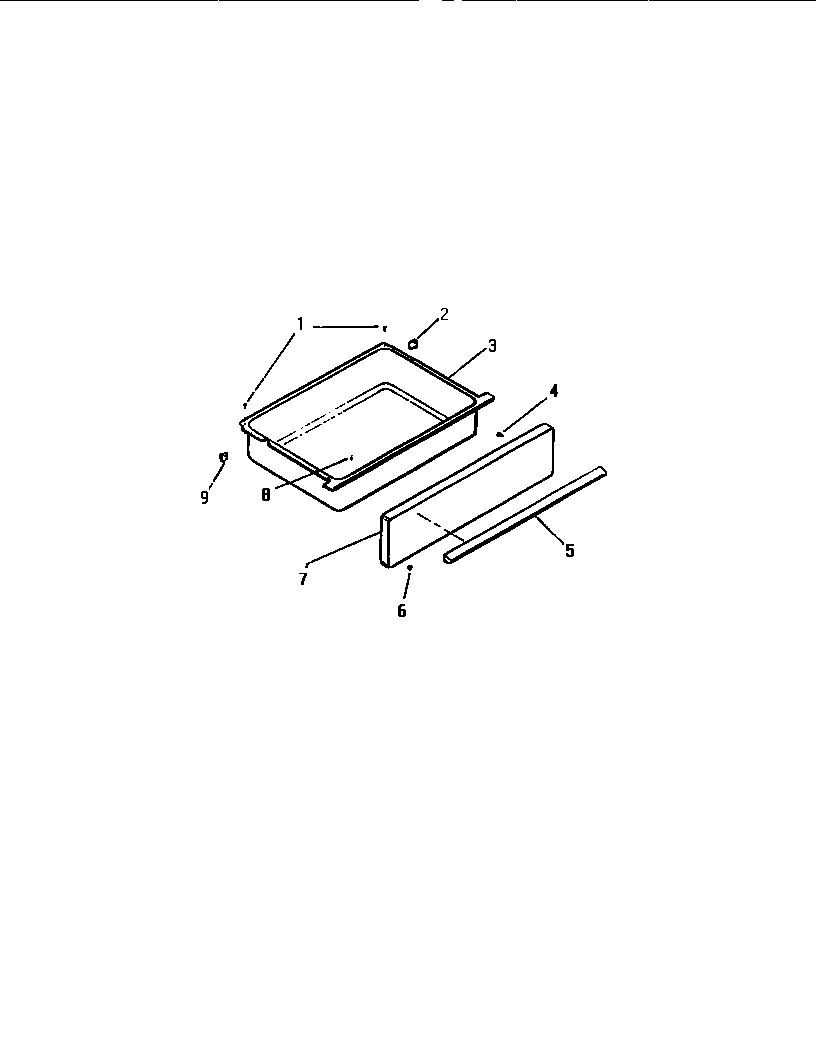 White-Westinghouse KF350GDV3 drawer diagram