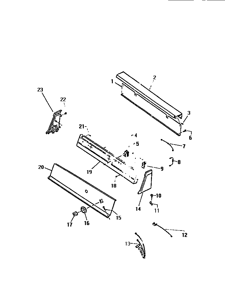 Kelvinator DEA500A0T console & controls diagram