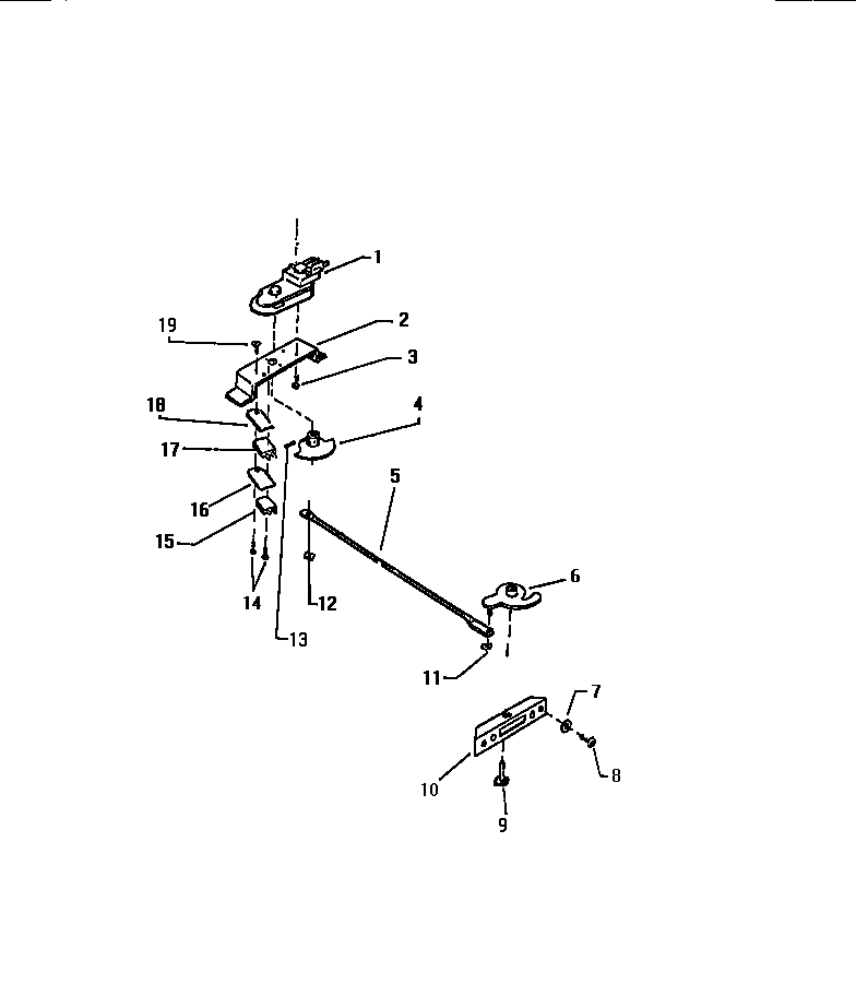 White-Westinghouse KF460GDV1 door latch assy. diagram