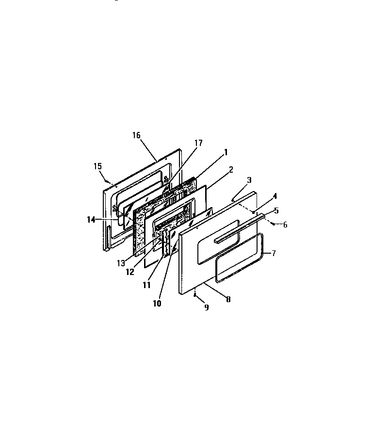 Frigidaire R21CW0 door diagram