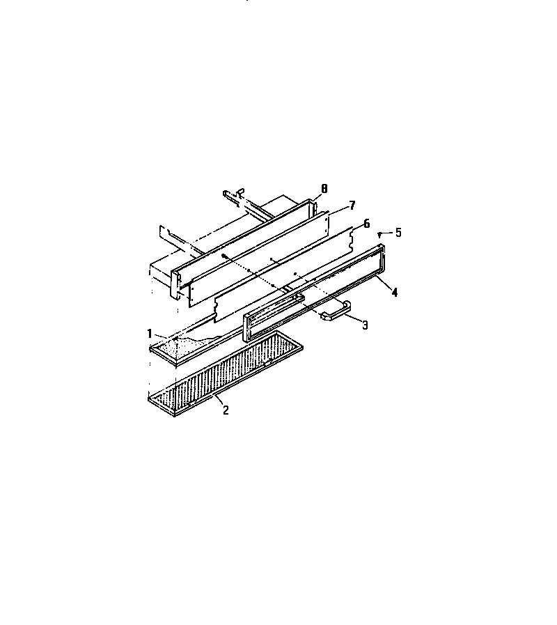 Frigidaire REG638ML5 vent hood drawer diagram
