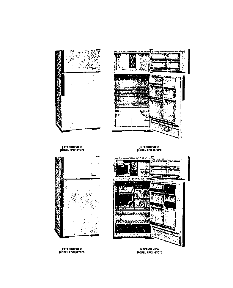 Frigidaire FPE18TCF0 unit-interior/exterior view diagram