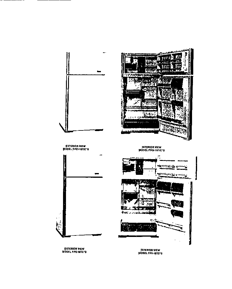 Frigidaire FPE18TCF0 unit-interior/exterior view diagram