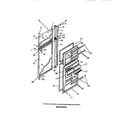 Frigidaire FPE18TCL0 food and freezer doors diagram