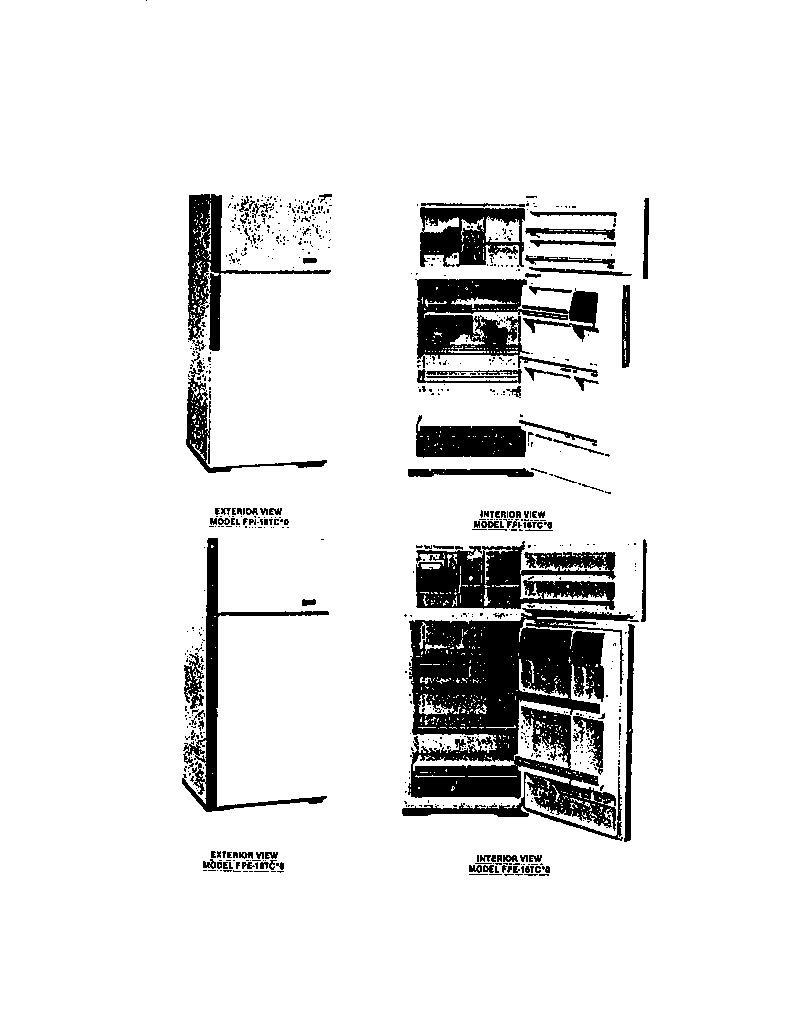Frigidaire FPD16TICH0 unit-interior/exterior view diagram