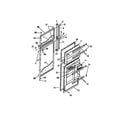 Frigidaire FPD16TCW0 food and freezer doors diagram