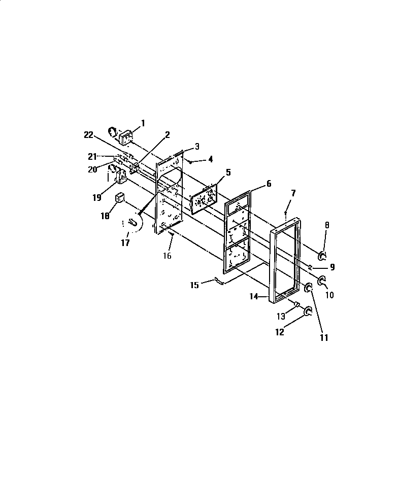 Frigidaire REG638MCH7 control panel, cook-master, switches diagram