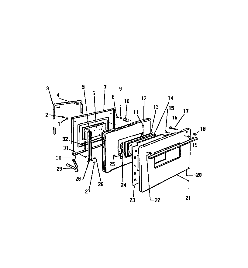 Kelvinator REC406CV0 door diagram