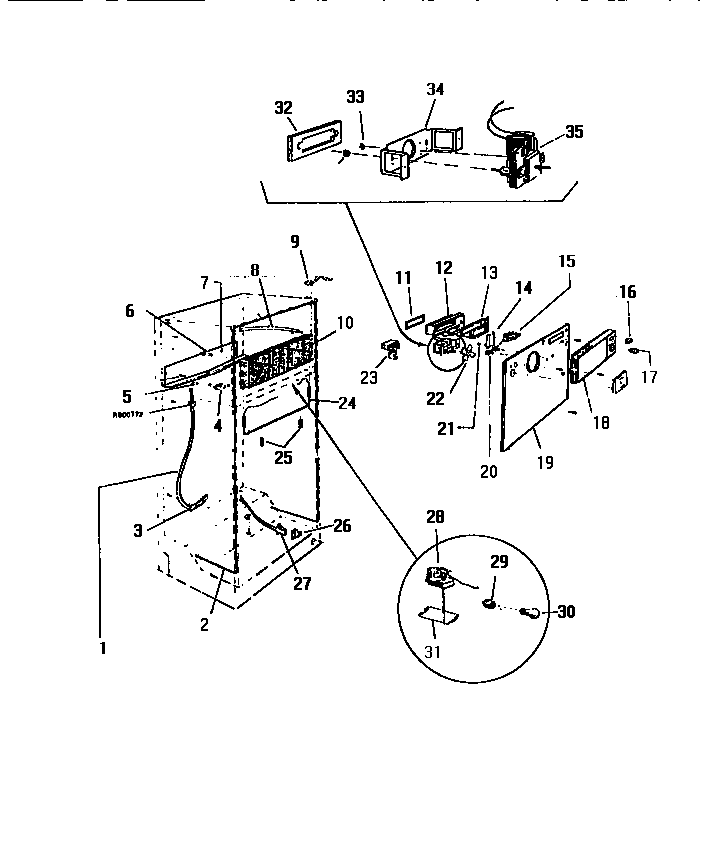 White-Westinghouse RT114GCW1 cooling system diagram