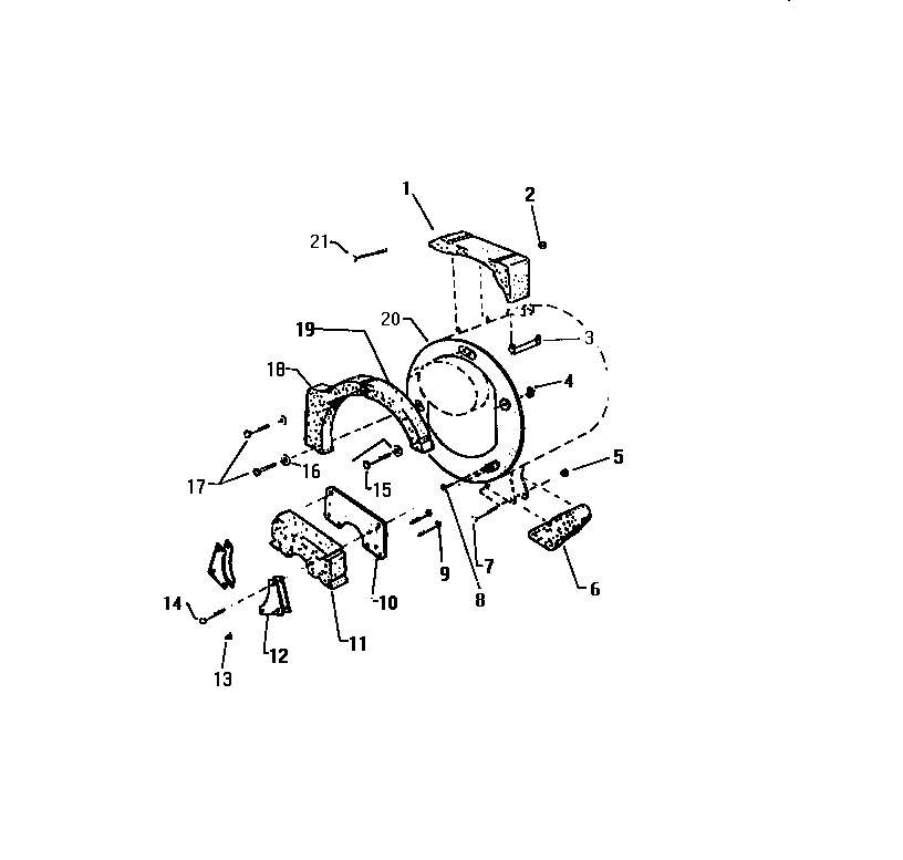 White-Westinghouse LT700JXV1 counterweight section diagram