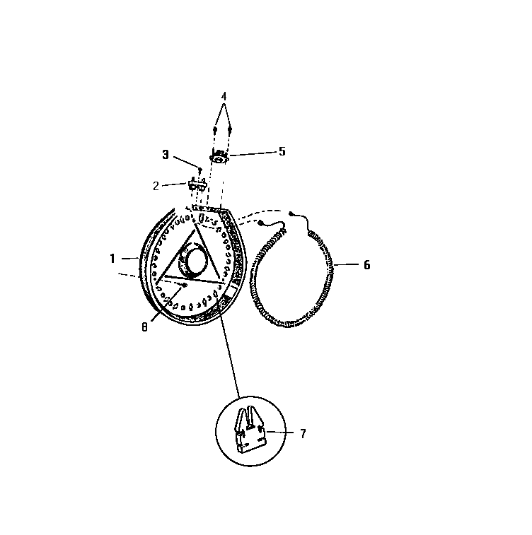White-Westinghouse DE640JDF1 heater housing diagram