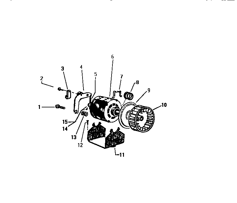 White-Westinghouse DE640JDF1 main motor diagram