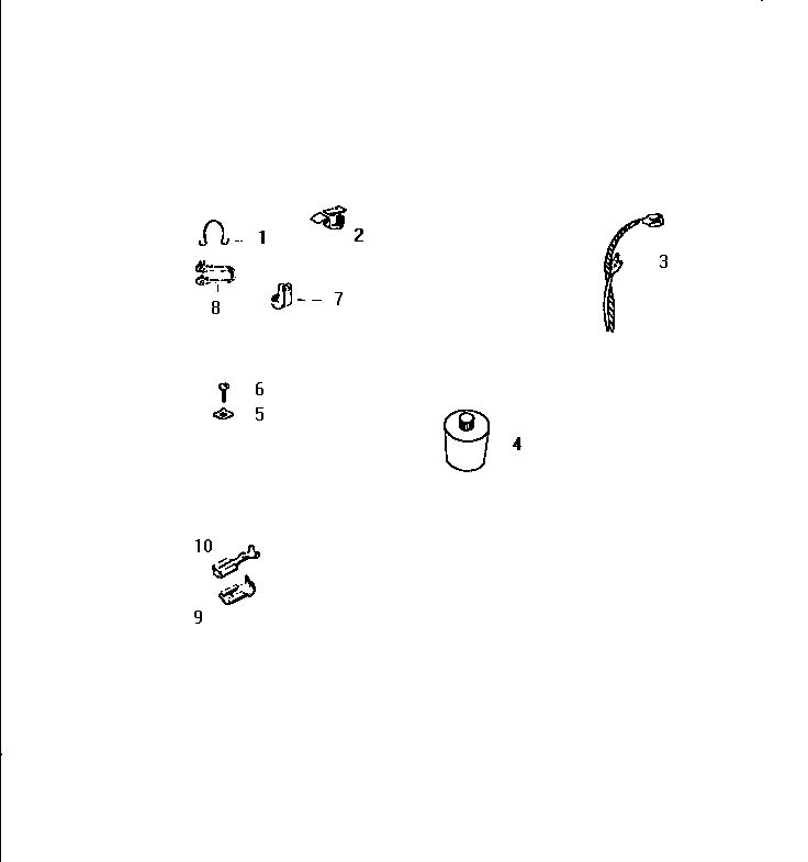 White-Westinghouse DE271EDW4 harness & miscellaneous diagram