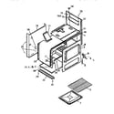 White-Westinghouse GF201HXF1 oven and body diagram