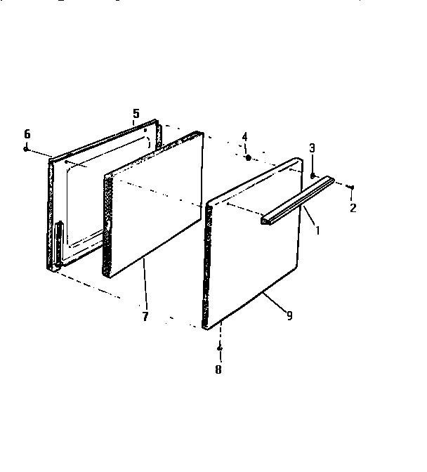 White-Westinghouse GF201HXF2 door diagram