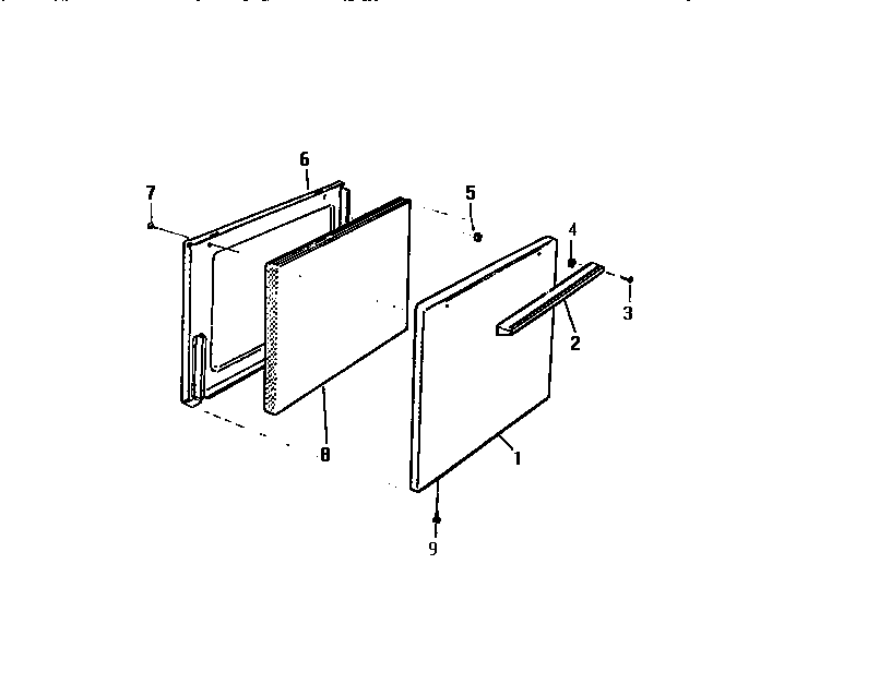 White-Westinghouse GF600HXH0 door, gf600h diagram
