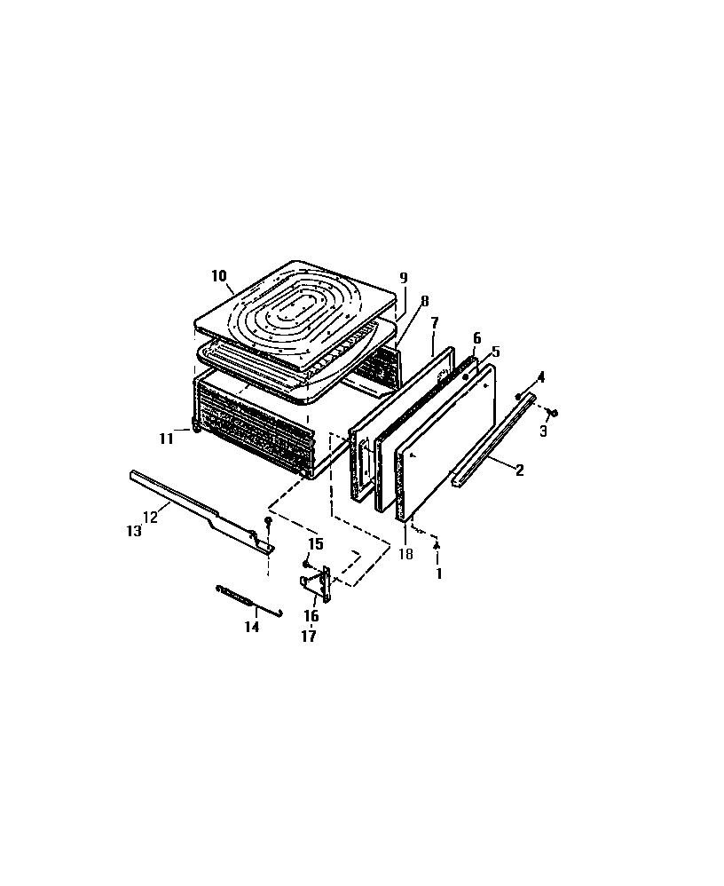 White-Westinghouse GF420HXV3 drawer diagram