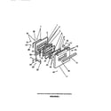 Frigidaire REGS36BCH2 oven door panels diagram