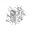 Frigidaire UF13DL1 freezer door panels diagram