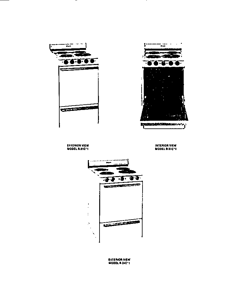 Frigidaire R21CL1 cover diagram