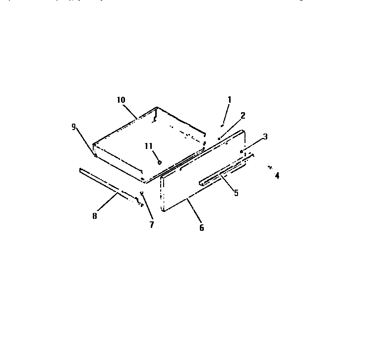 Frigidaire R21CL1 oven drawer diagram