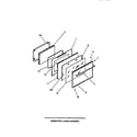 Frigidaire GG32BCL0 oven door, panels diagram