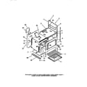 Frigidaire GG32BCL0 interior oven, panels, frame diagram