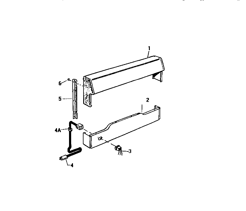White-Westinghouse GF501HXW1 backguard diagram