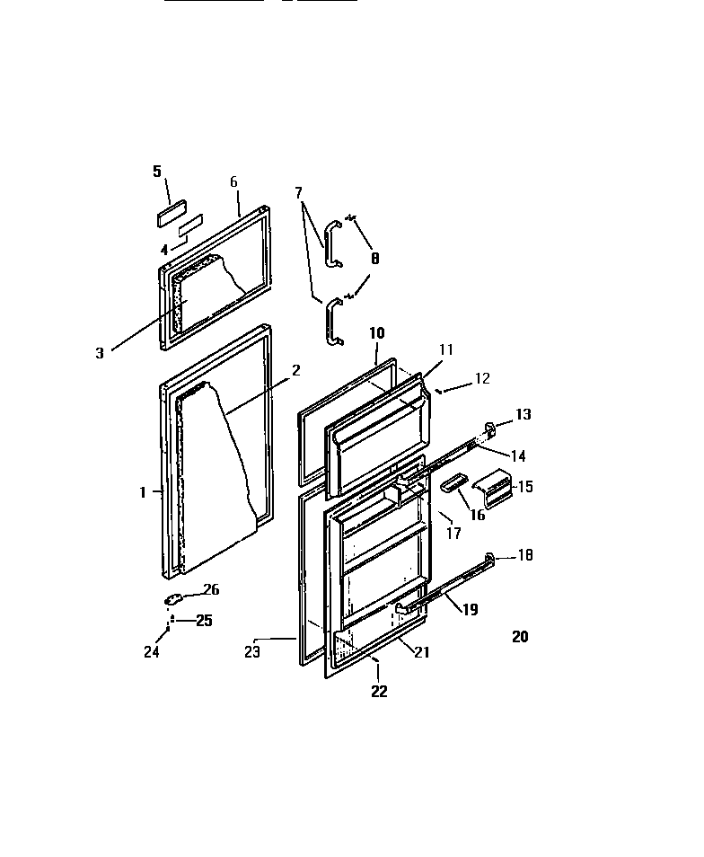 Kelvinator TSK180AN6D door diagram