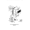 Frigidaire FPES18TCL0 compressor, condenser, evaporator diagram