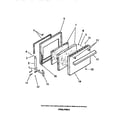 Frigidaire R530DH0 oven door panels diagram