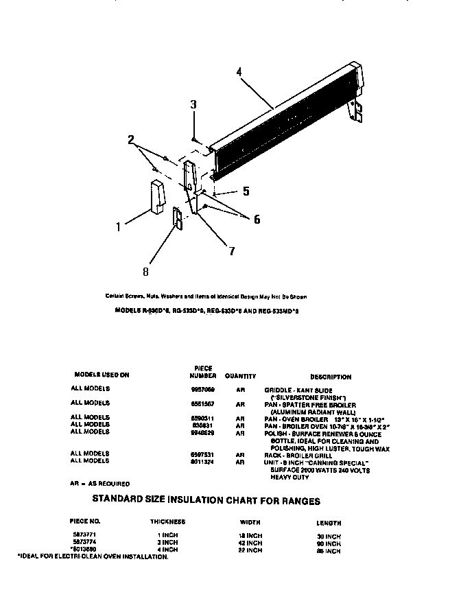 Frigidaire R530DH0 bp-30d*0 back panel assembly diagram